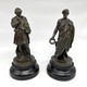 Антикварные парные скульптуры "Фидий и Перикл"