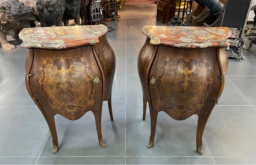 Antique pair of nightstands