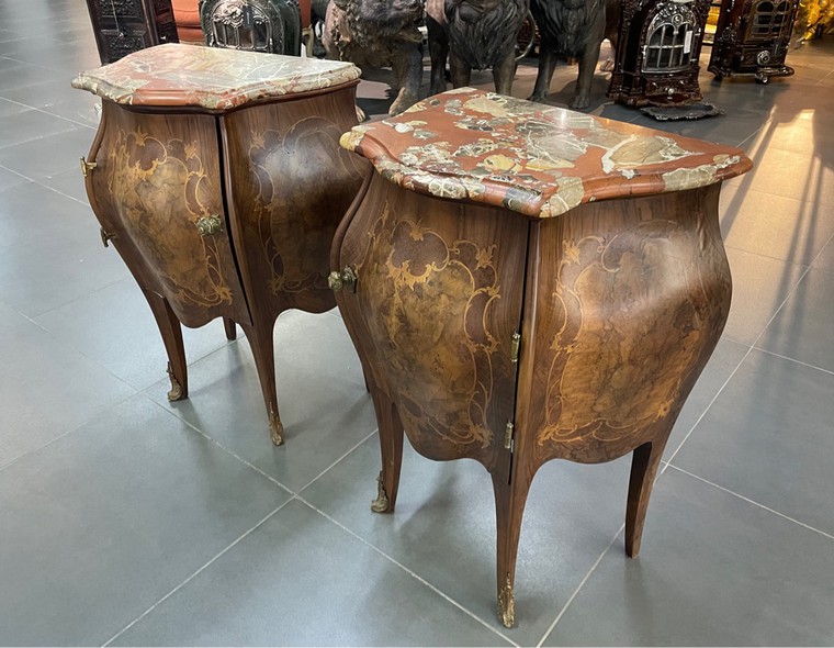 Antique pair of nightstands