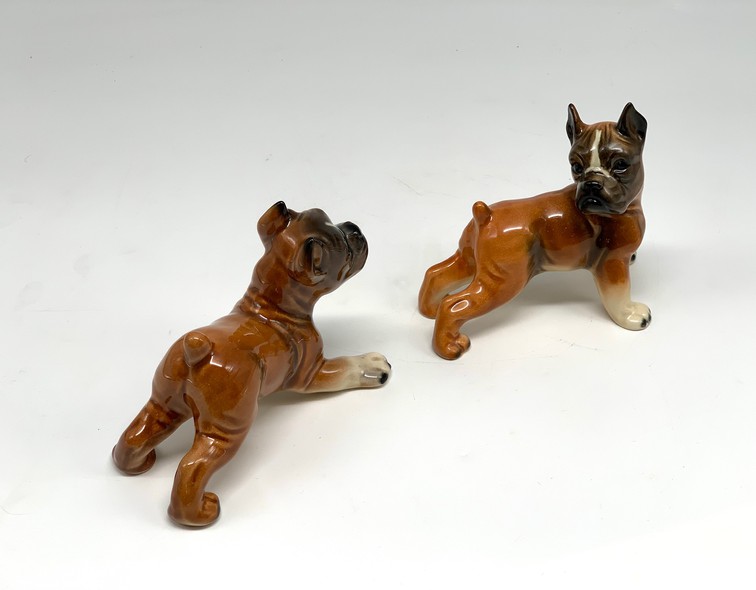 Antique figurines "Boxers"