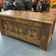 Antique chest with lotuses