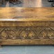 Antique chest with lotuses