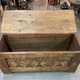 Antique chest with lotuses