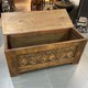 Antique chest with lotuses