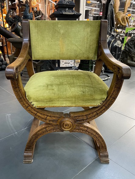 Antique curule chair