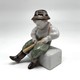 Vintage figurine "Boy with a pipe"