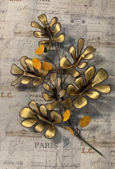 Винтажное настенное панно «Цветущая ветвь» C. Jere