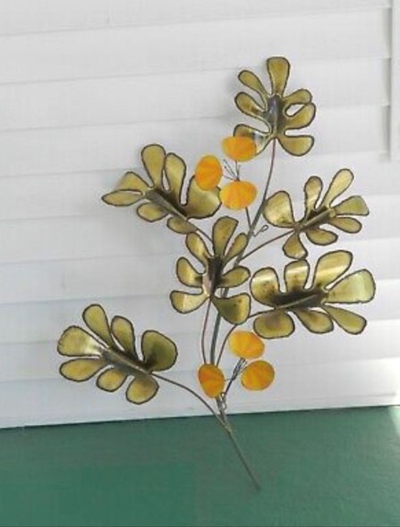 Vintage wall panel "Blooming branch"