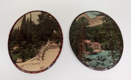 Vintage paired photo panels "Lake Ritsa"