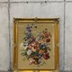 Antique painting on tapestry