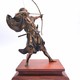 Antique sculpture "Samurai with a bow"