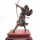 Antique sculpture "Samurai with a bow"