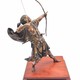 Antique sculpture "Samurai with a bow"