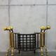 antique bronze fire grate