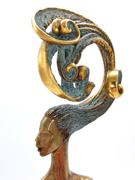 Коллекционная скульптура «Золотой Водолей»
