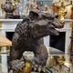 Винтажная скульптура «Медведь»