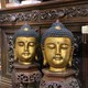 Vintage paired sculptures "Buddha"