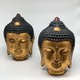 Vintage paired sculptures "Buddha"