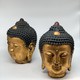 Vintage paired sculptures "Buddha"