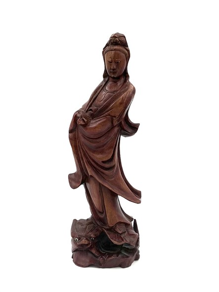 Antique Guanyin Tree Sculpture