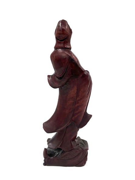 Antique Guanyin Tree Sculpture