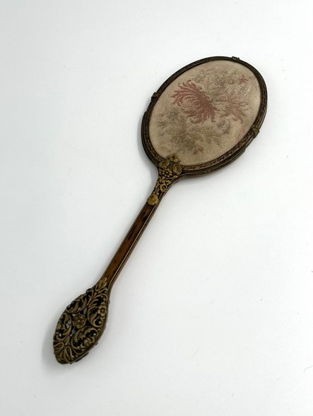 Antique mirror with embroidery