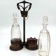 Antique pair of crystal decanters