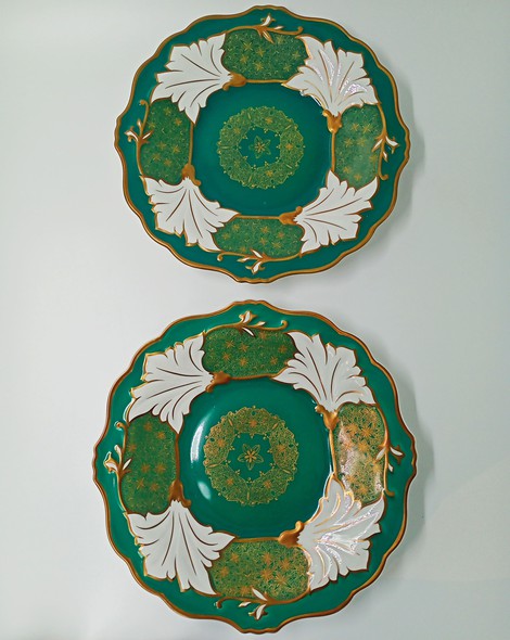 Antique paired plates of the GDR