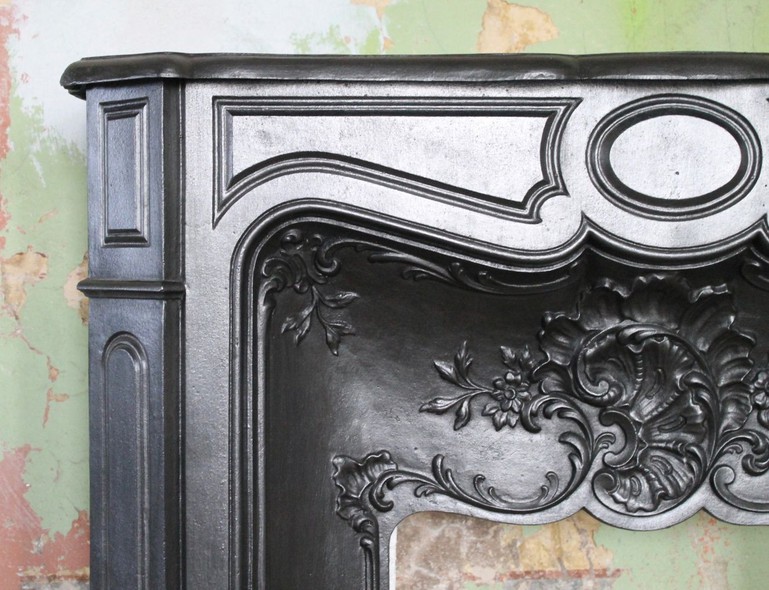 Antique cast iron fireplace Pompadour