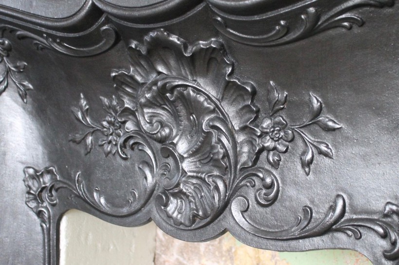 Antique cast iron fireplace Pompadour