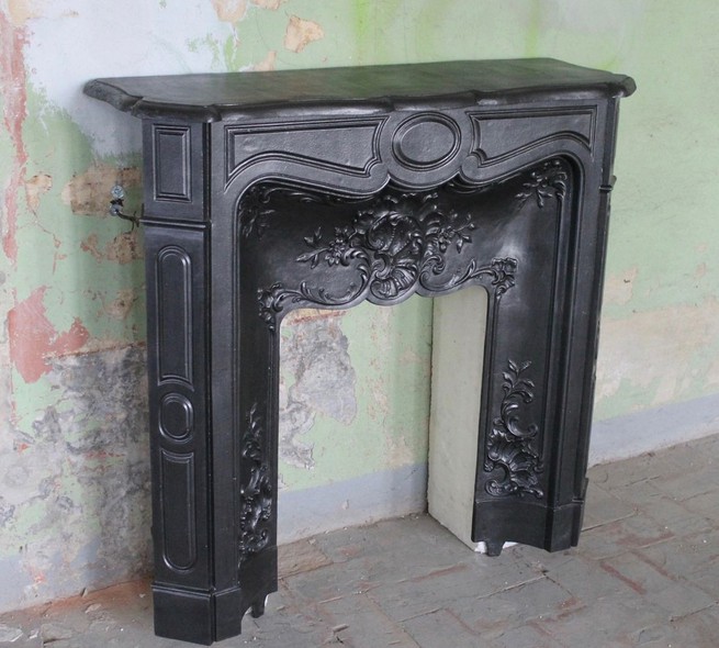 Antique cast iron fireplace Pompadour