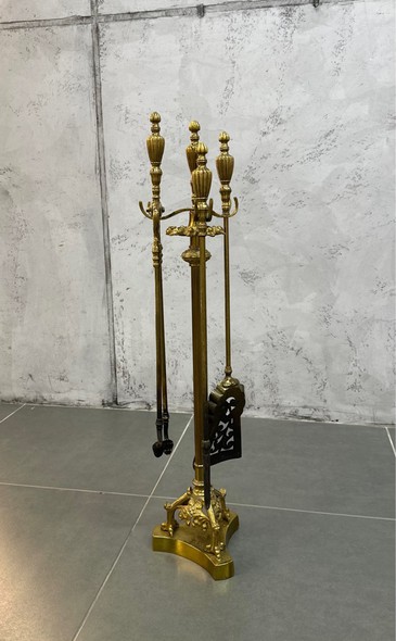 Antique fireplace set