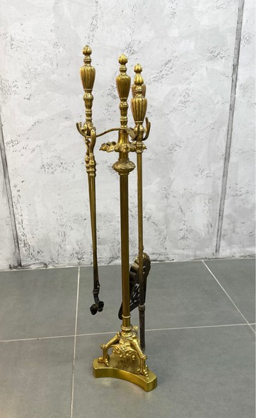 Antique fireplace set