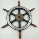 Antique ship's wheel