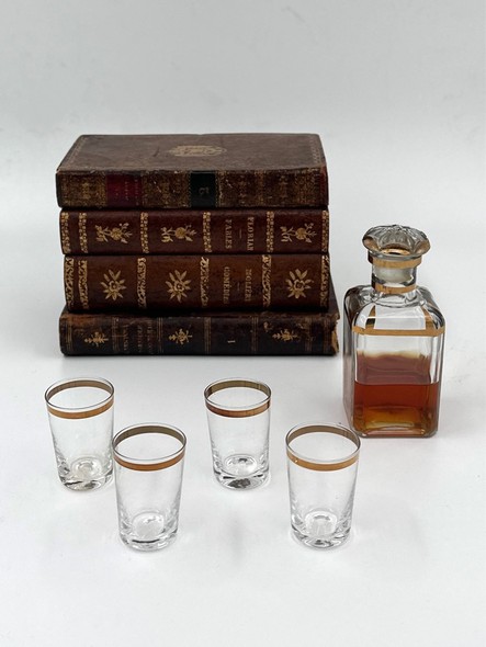 Antique liqueur set "Collected Works"