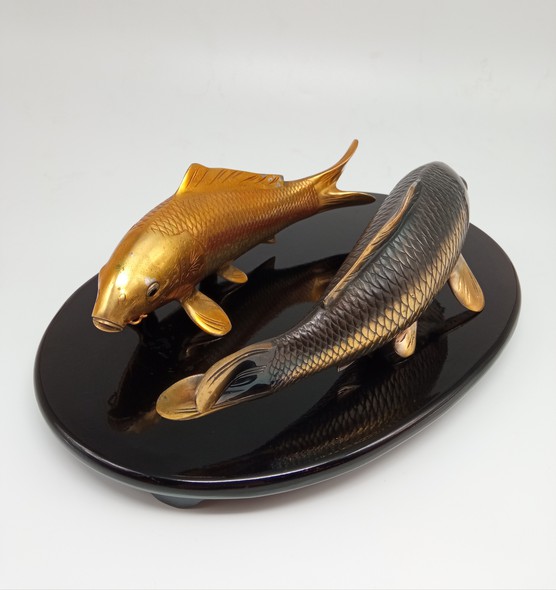 Vintage sculpture "Carps"