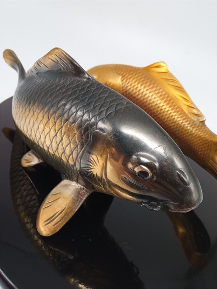 Vintage sculpture "Carps"