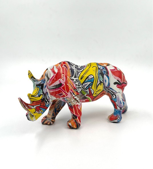 Винтажная скульптура «Носорог»