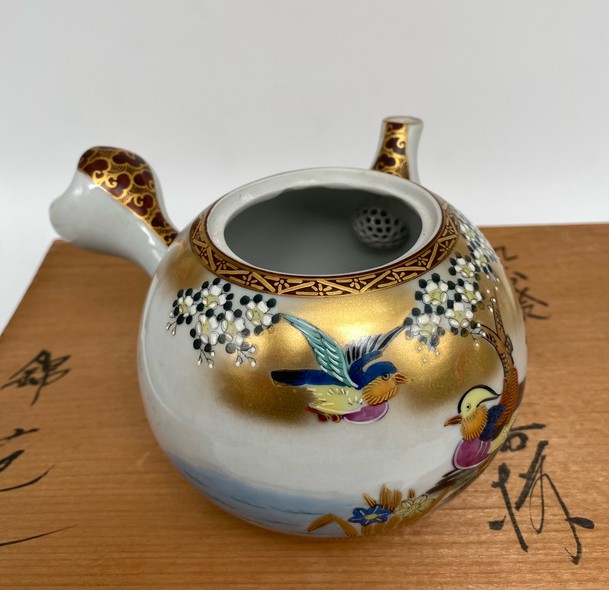 Antique glazed porcelain tea set