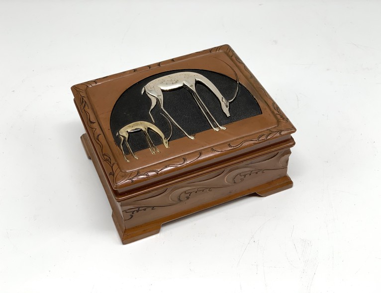 Antique box "Antelope"