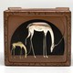 Antique box "Antelope"