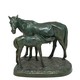 Antique sculpture "Mare with foal"