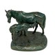 Antique sculpture "Mare with foal"