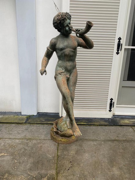 Antique sculpture "Music of the Sea"