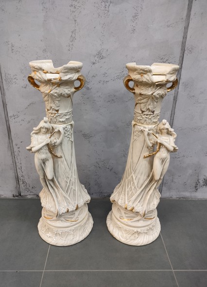 Antique pair vases "Dryad"
