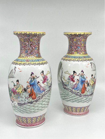 Antique pair vases