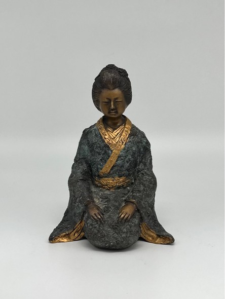 Sculptures "Samurai with his wife"