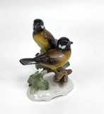 Vintage figurine "Two birds on a branch"