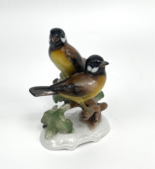 Vintage figurine "Two birds on a branch"