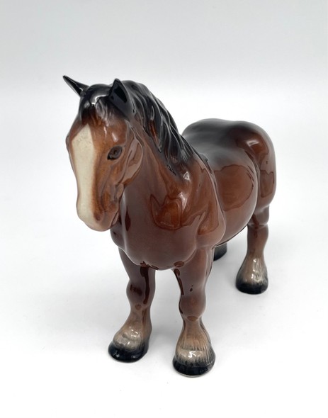 Vintage figurine "Shir" ("Heavy horse")